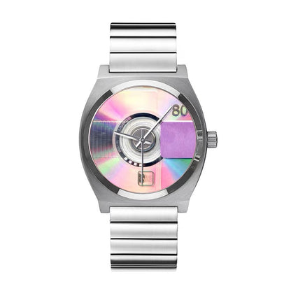 Compound album watch worn on the wrist, lifestyle shot