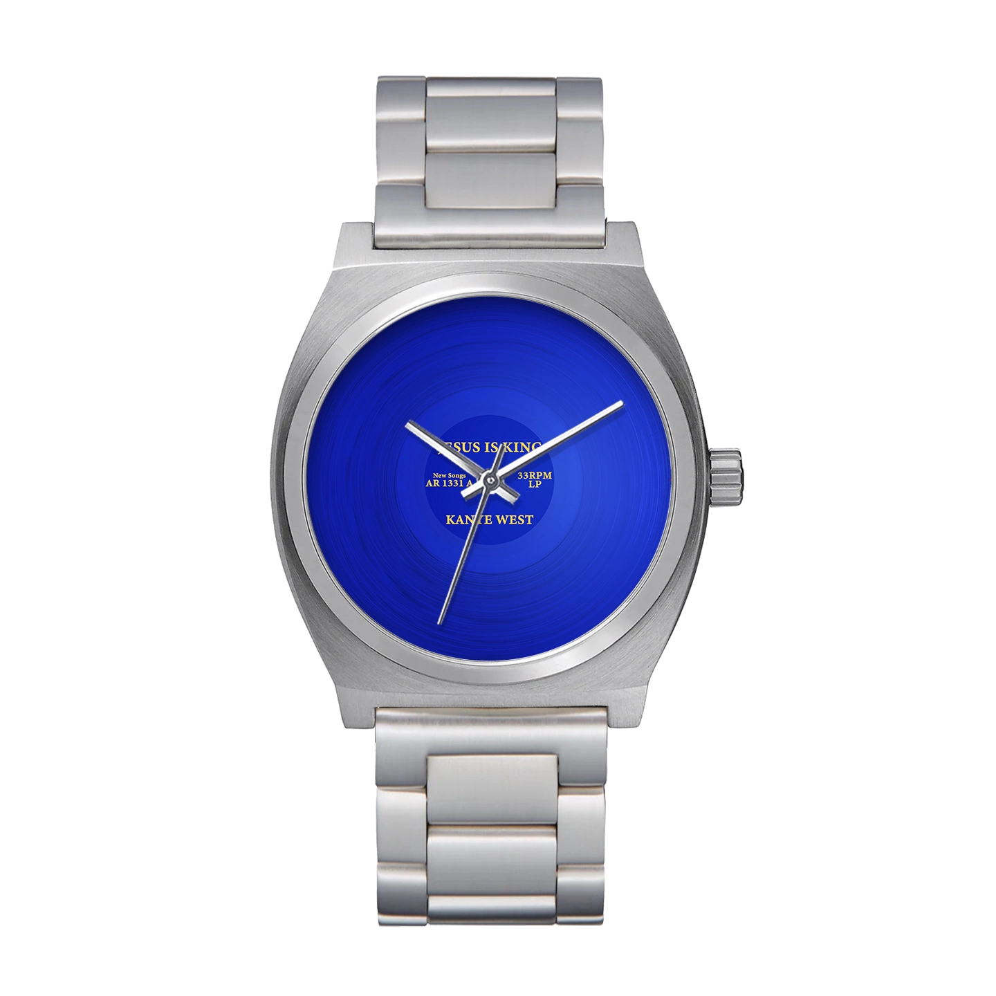 Jesus Is King edition Compound watch on display